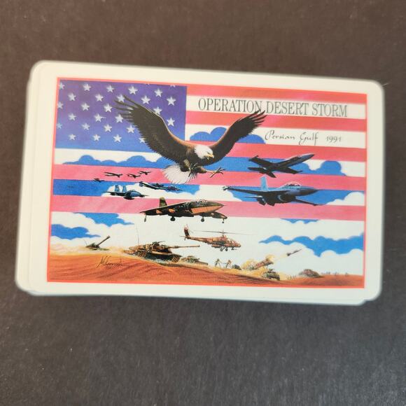 Operation Desert Storm 1991 Playing Cards USA Gemaco Bridge Vintage Complete - Picture 2 of 10